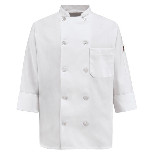 Women's Ten Pearl Button Chef Coat