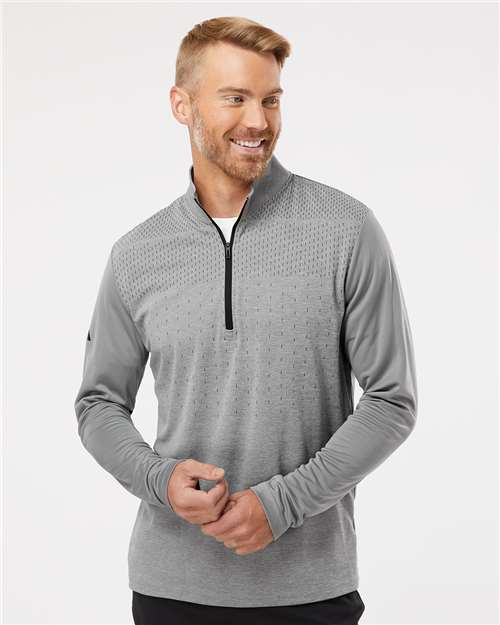 Men's Ultimate365 Heather Block Print Quarter-Zip Pullover - A522
