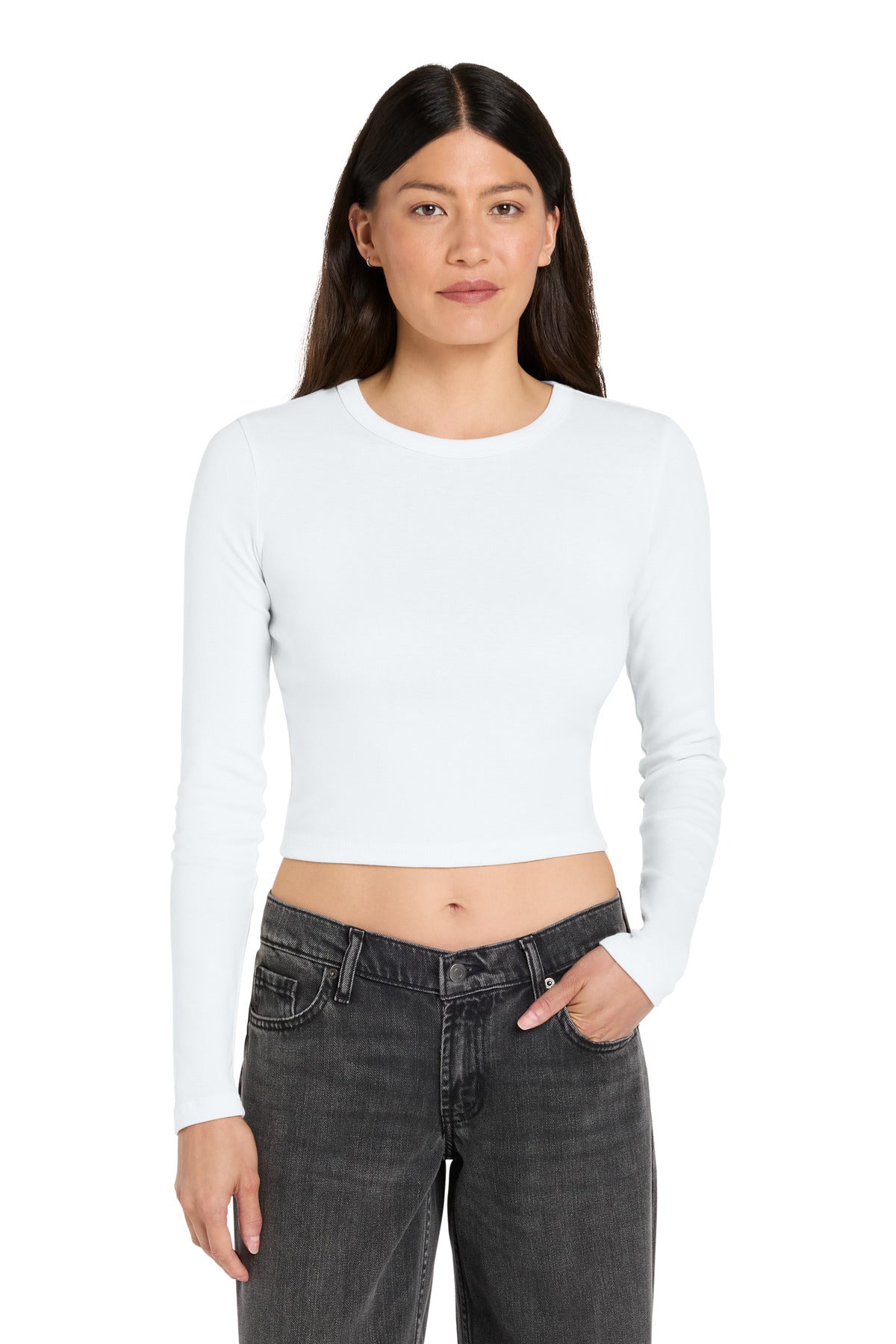 BELLA+CANVAS ® Women's Micro Rib Long Sleeve Baby Tee BC1501