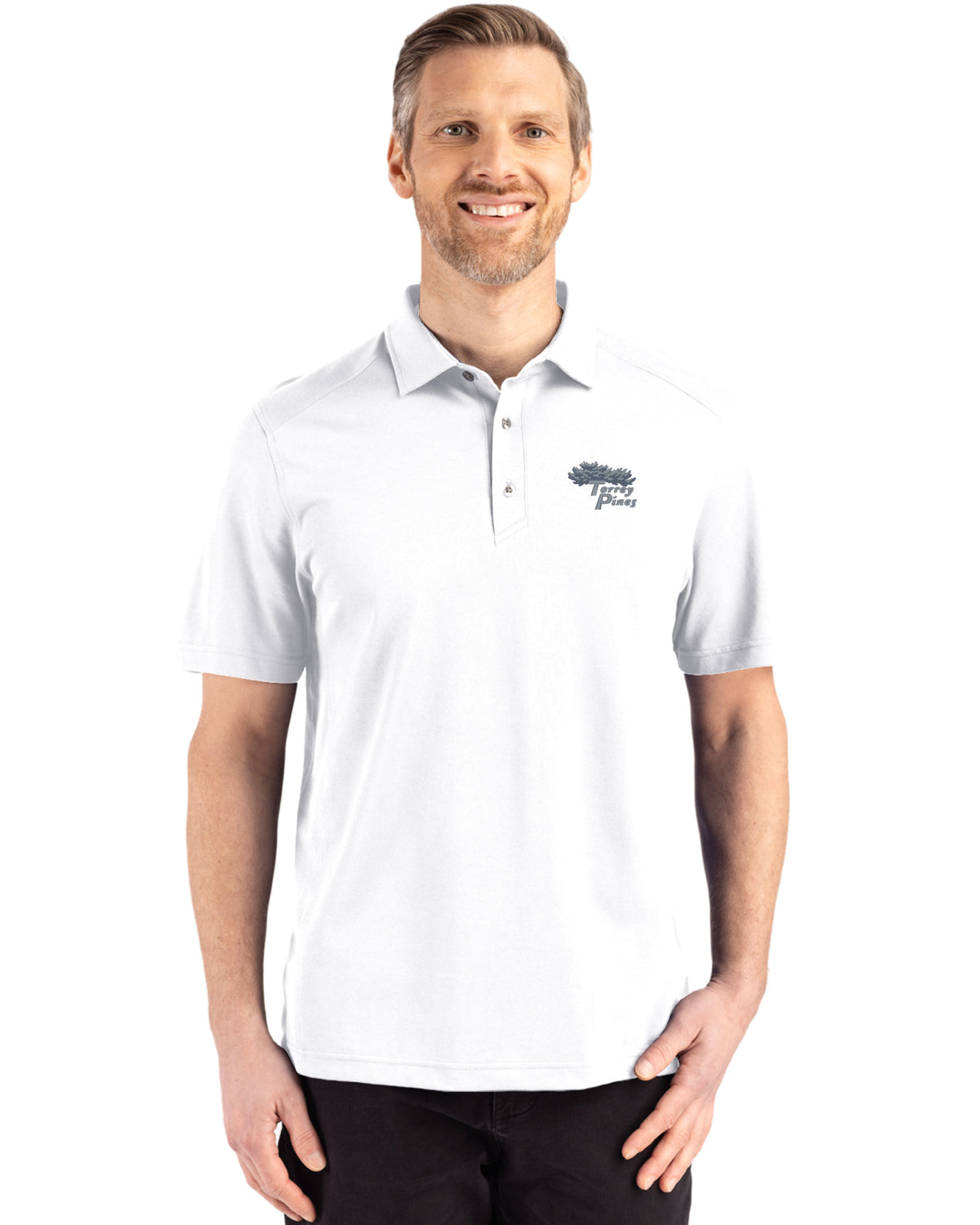 Torrey Pines Cutter & Buck Advantage Refresh Recycled Cotton-Blend Pique Mens Big & Tall Polo - BCK01358-35492
