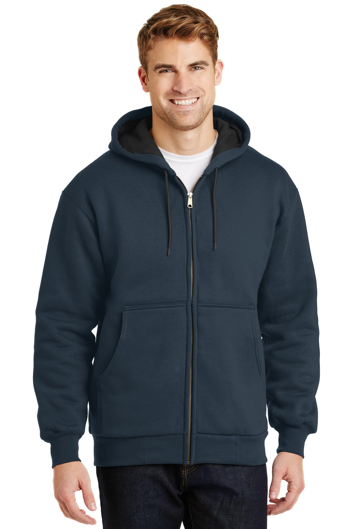 CornerStone ® - Heavyweight Full-Zip Hooded Sweatshirt with Thermal Lining. CS620