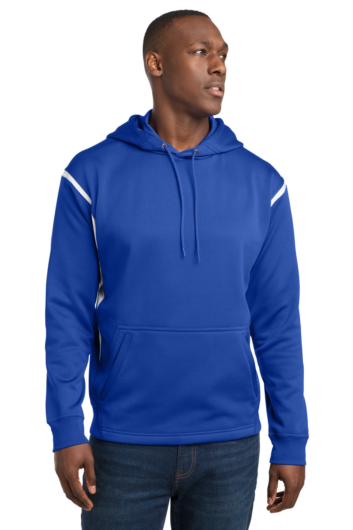 Sport-Tek ® Tech Fleece Colorblock Hooded Sweatshirt. F246