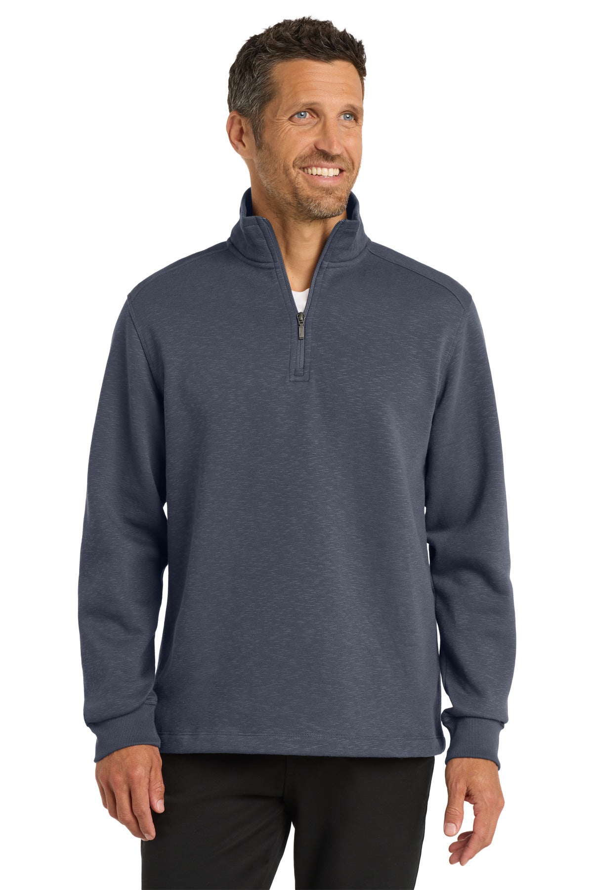 Port Authority ® Slub Fleece 1/4-Zip Pullover. F295