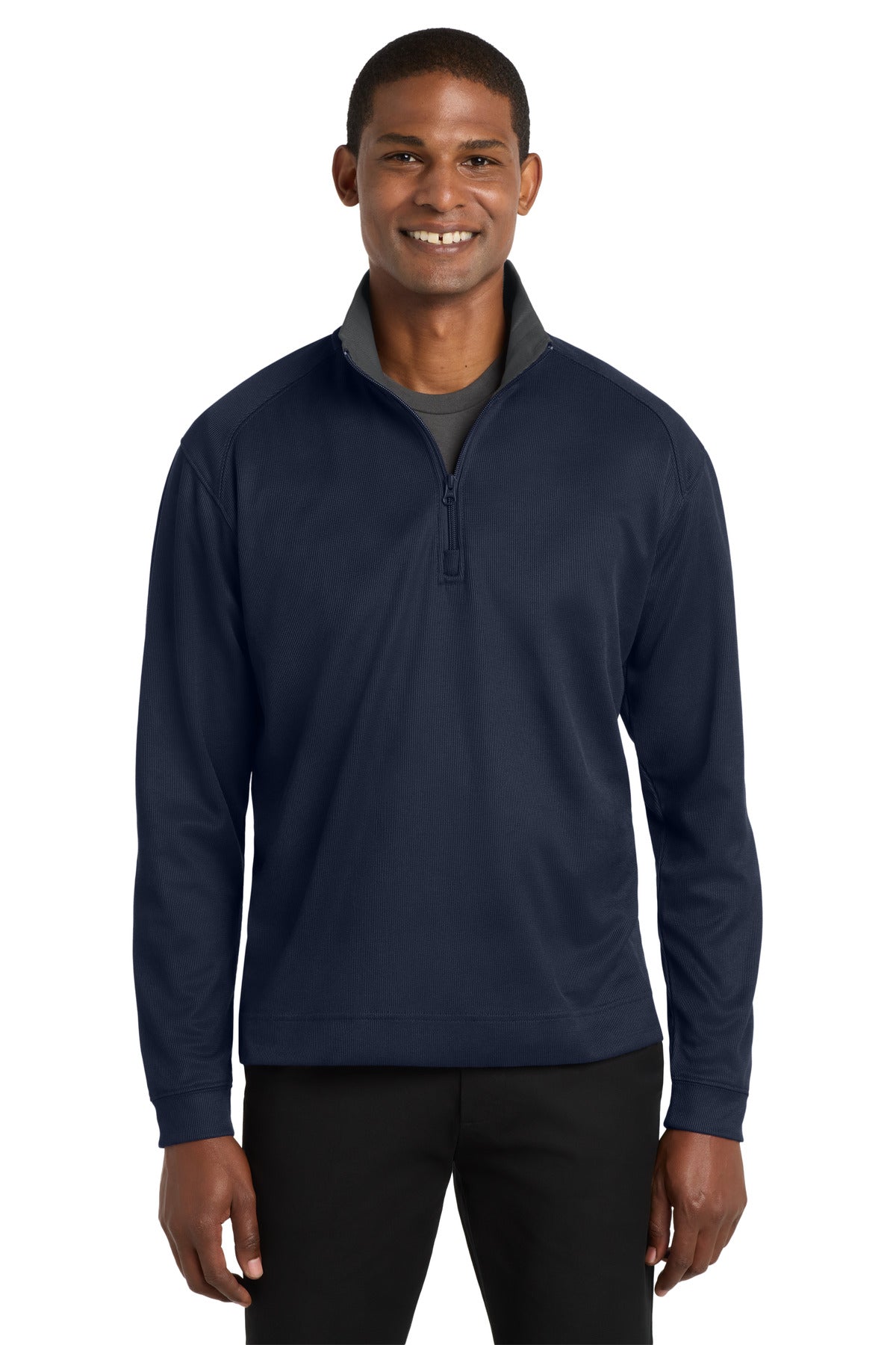 Port Authority ® Vertical Texture 1/4-Zip Pullover. K805