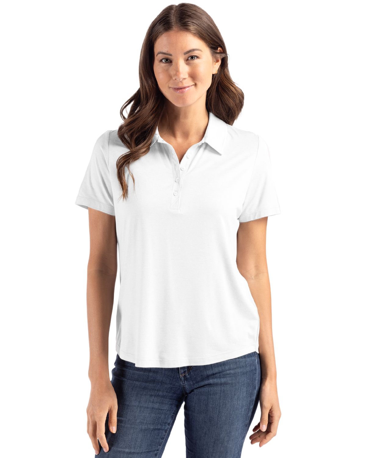Cutter & Buck Coastline Recycled Double Peached Womens Polo - LCK00192