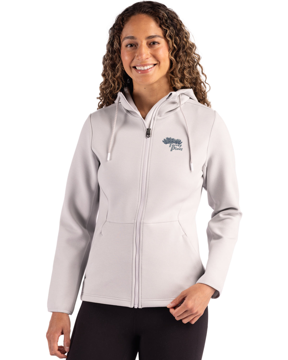 Torrey Pines Cutter & Buck Roam Recycled Buttery-Soft Knit Womens Full Zip Hooded Jacket - LCK00194-35492