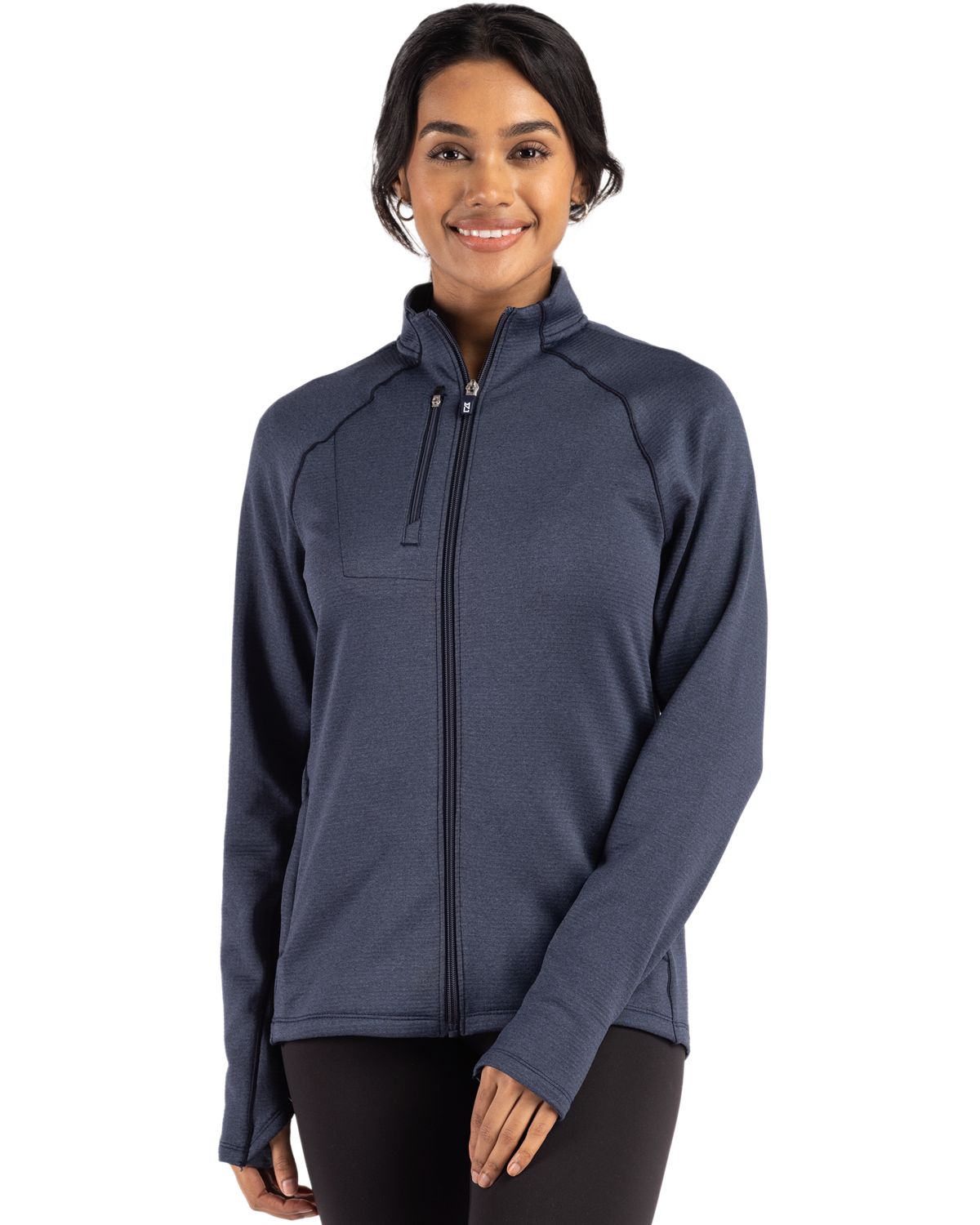 Cutter & Buck Peshastin RecycledGridFleeceWomensFull Zip Jacket - LCK00200