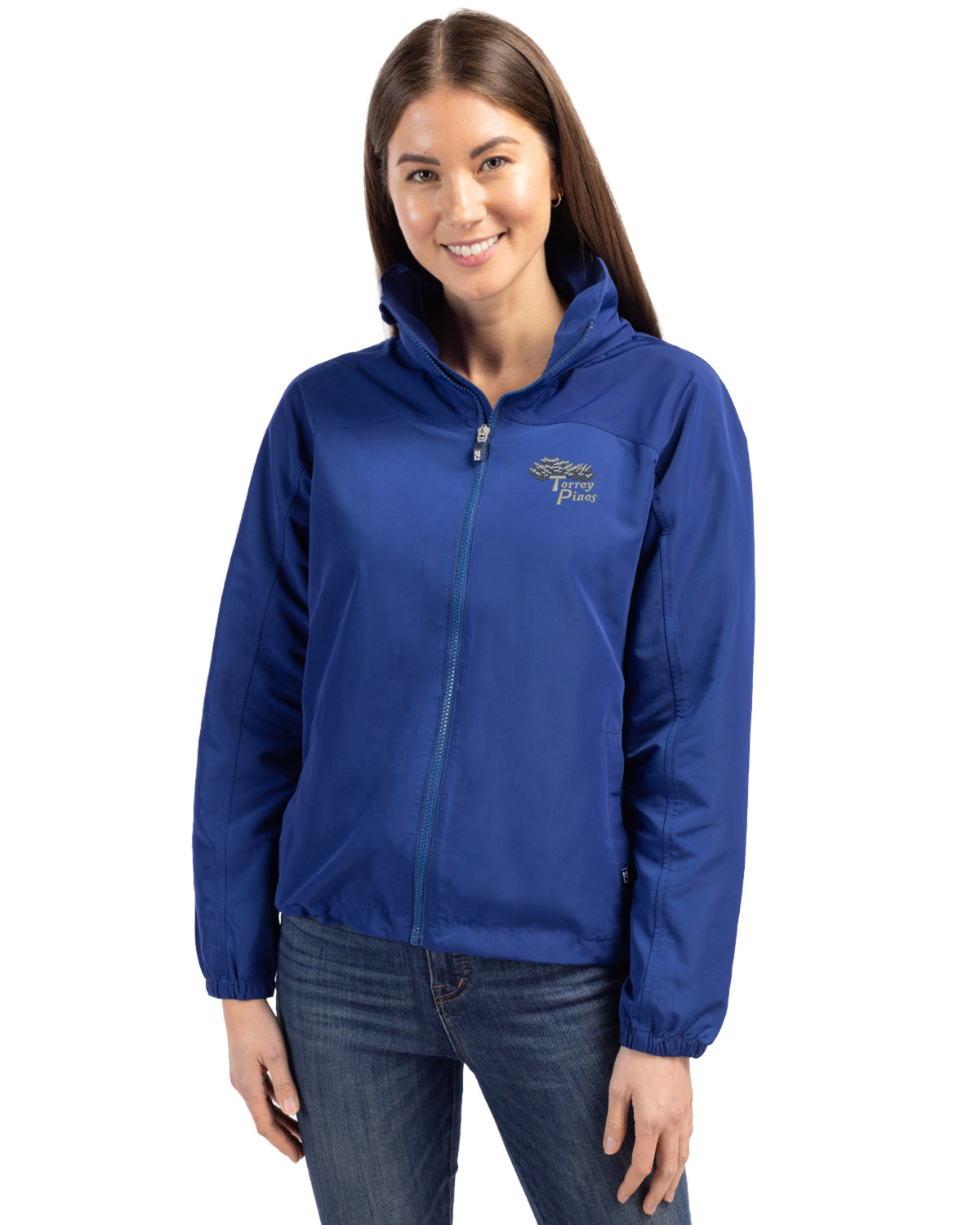 Torrey Pines Cutter & Buck Charter Recycled Packable Womens Full Zip Jacket - LCO00061-35492