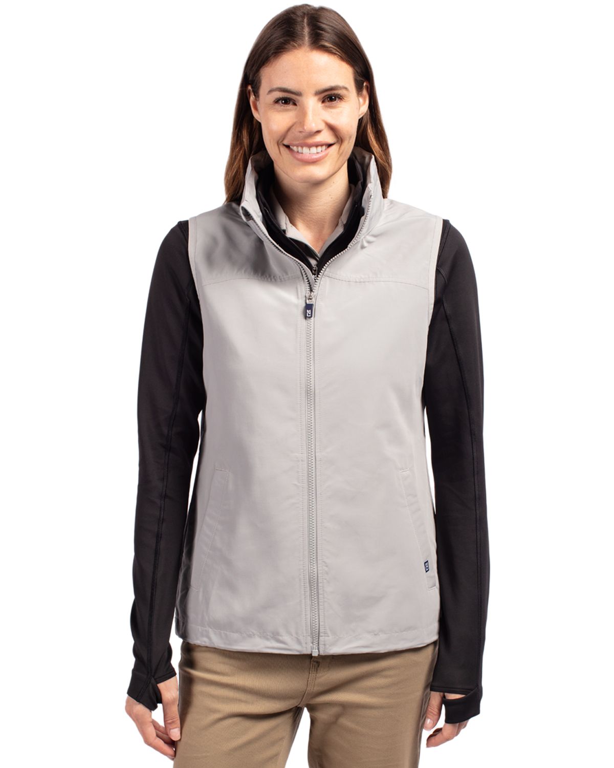 Cutter & Buck Charter Recycled PackableWomensFull Zip Vest - LCO00068
