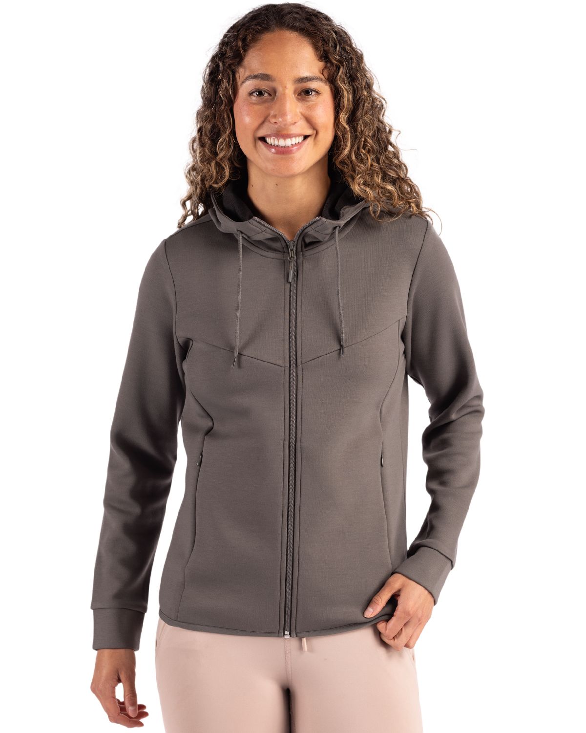 Clique Haven Recycled Womens Full Zip Hooded Sweatshirt - LQK00091