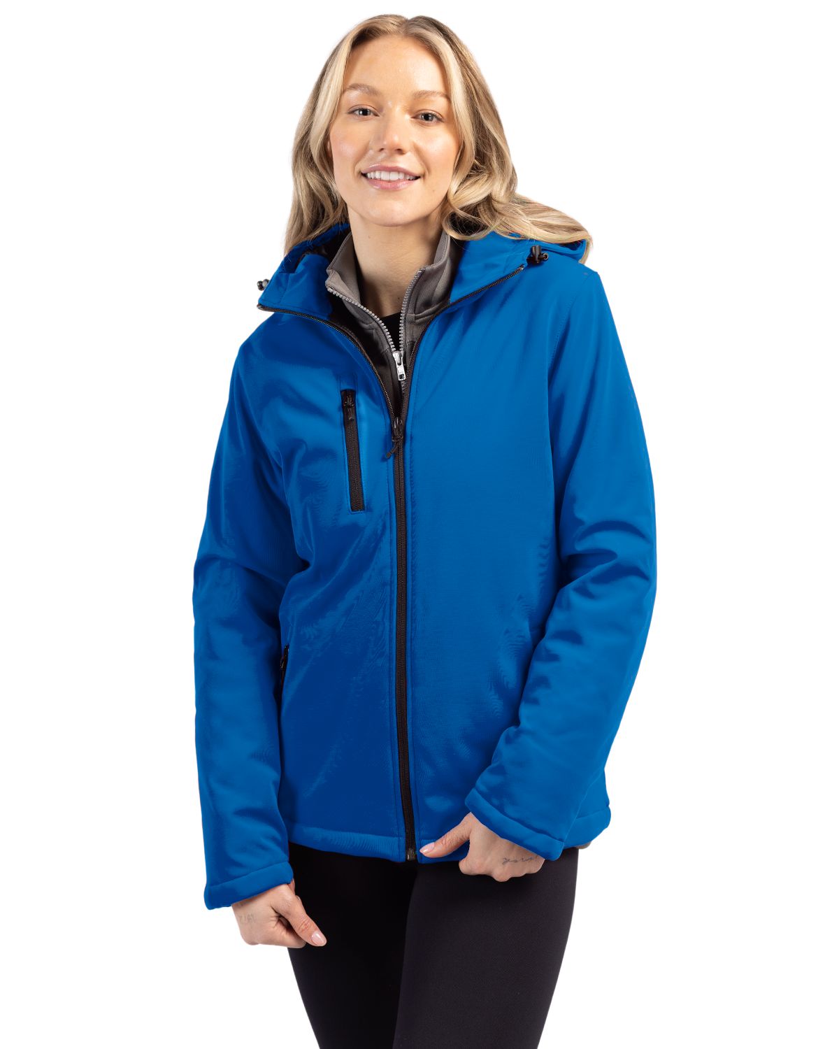 Clique Equinox Insulated Softshell Womens Full Zip Hooded Jacket - LQO00060