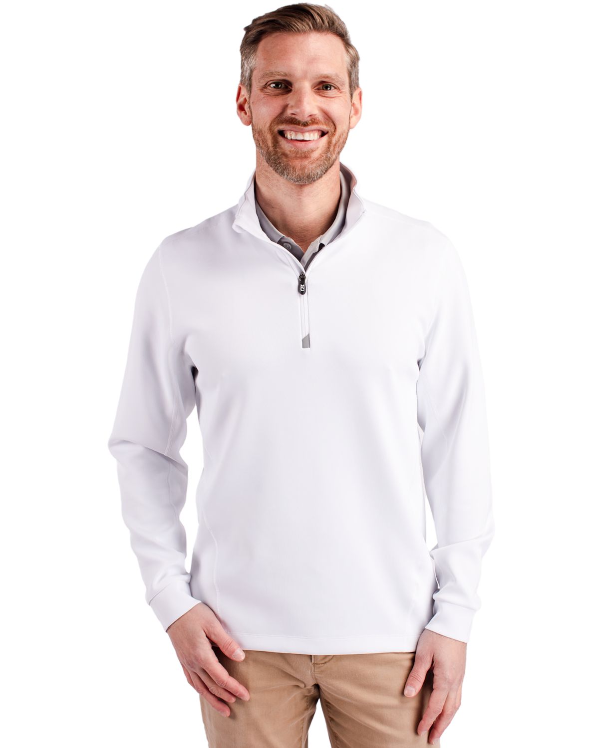 Cutter & Buck Traverse Recycled SmoothStretchMensQuarter Zip Pullover - MCK00067