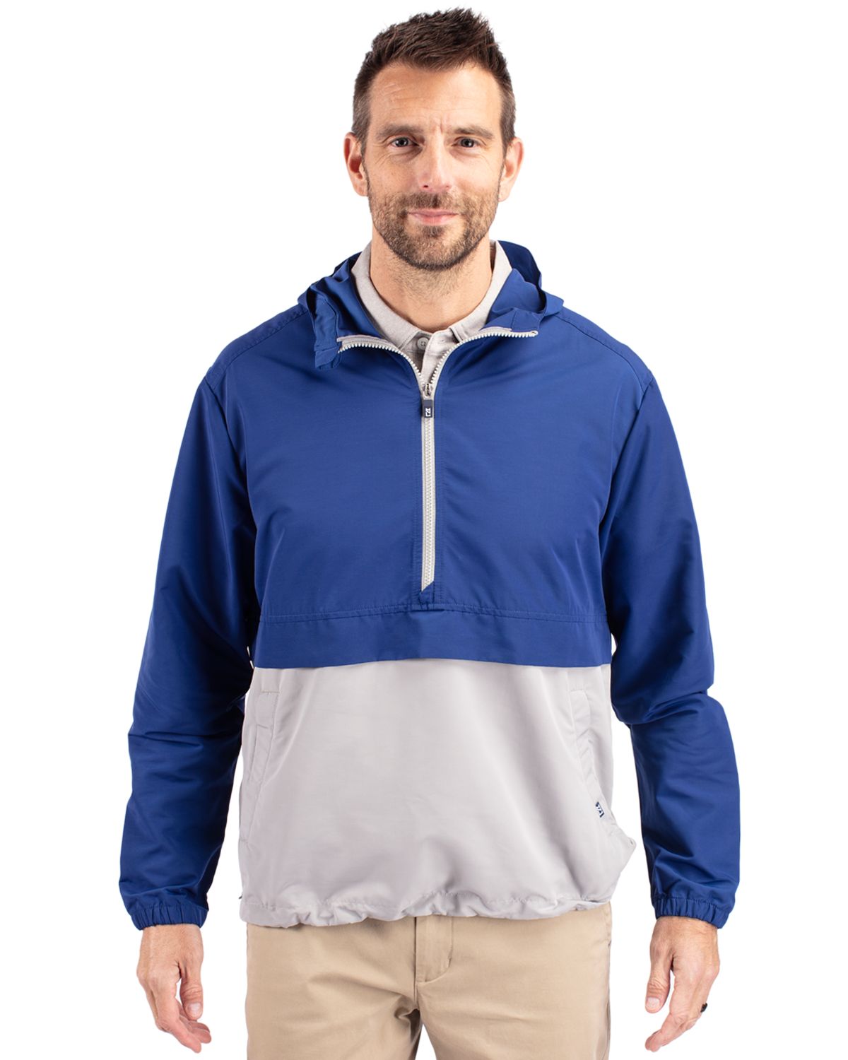 Cutter & Buck Charter Recycled PackableMensHalf Zip Anorak Jacket - MCO00074