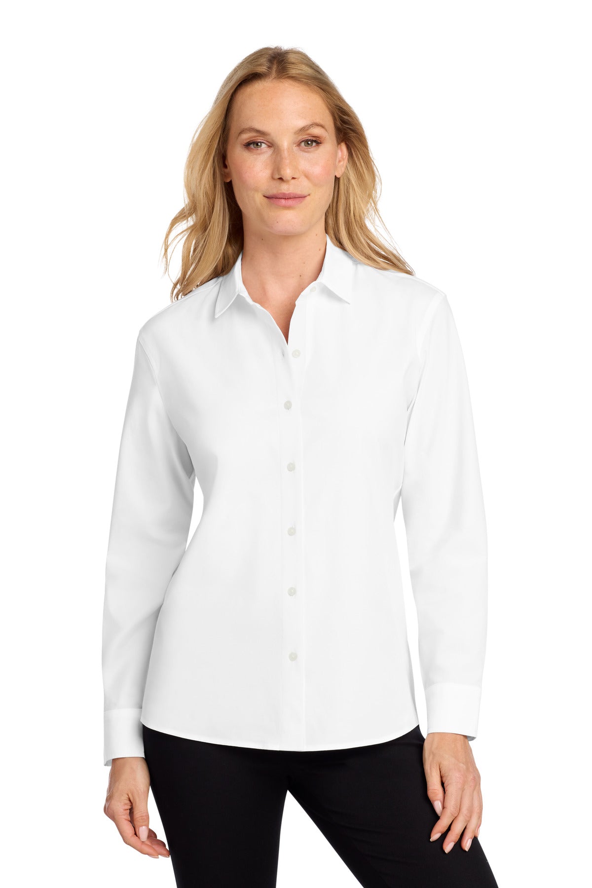 Mercer+Mettle ® Women's Long Sleeve Stretch Woven Shirt MM2001