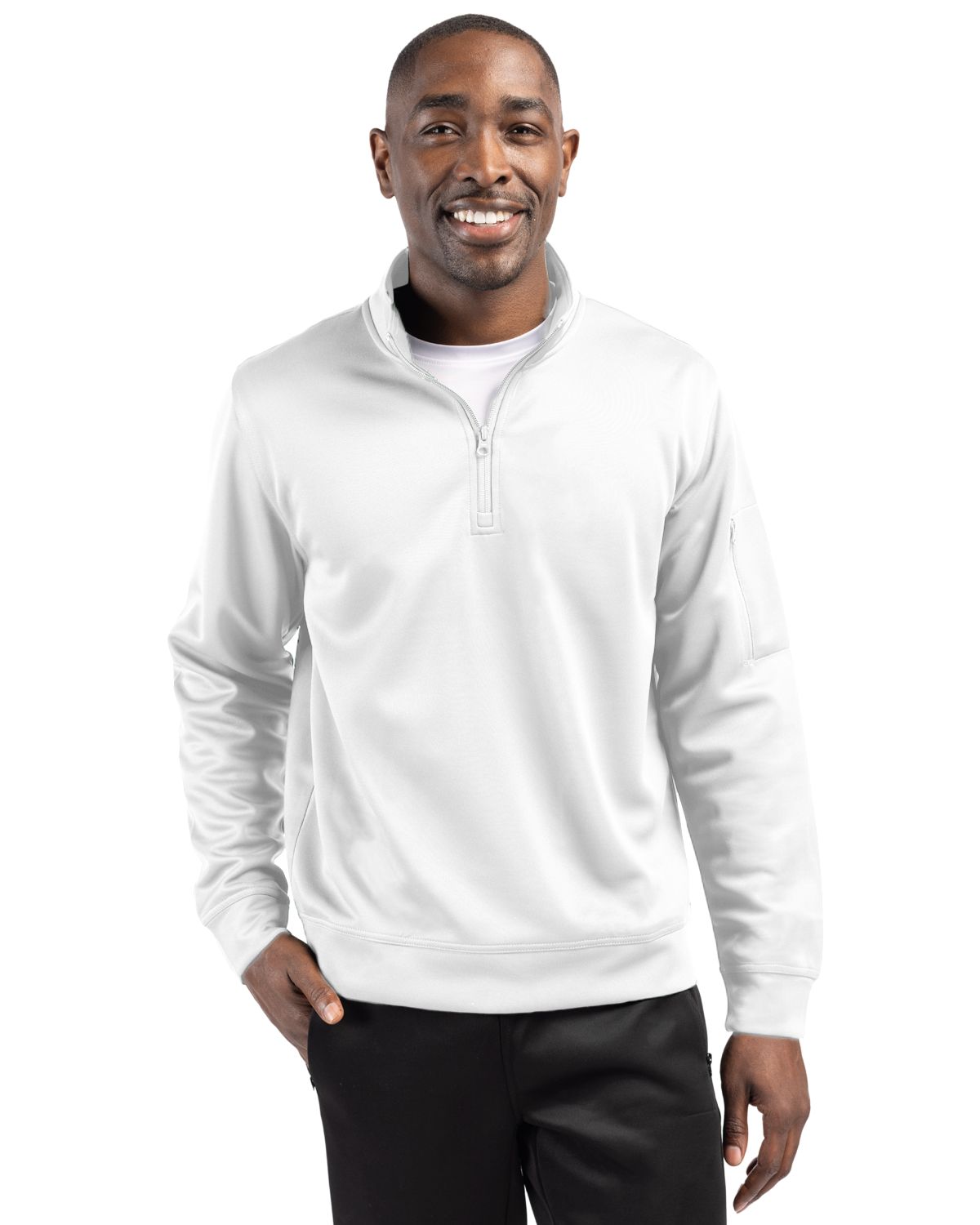 Clique Lift Solution-dyed Performance Unisex Half Zip Sweatshirt - MQK00110