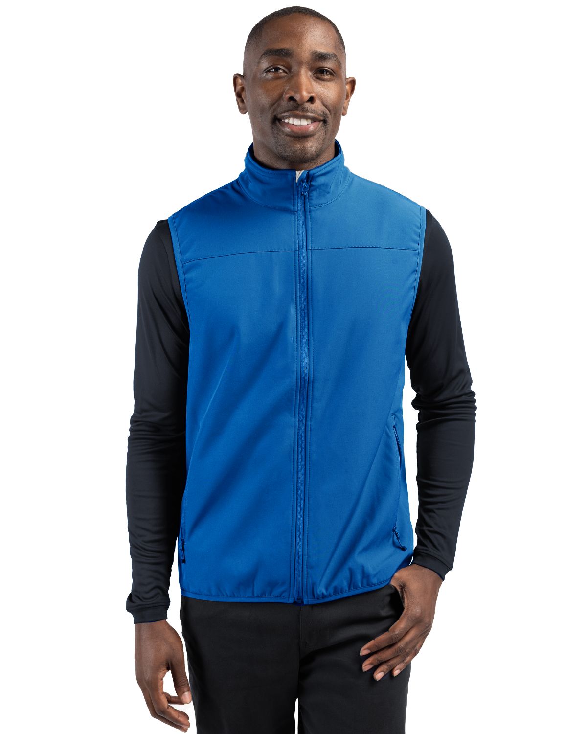 Clique Trail Recycled Stretch Softshell Mens Full Zip Vest - MQO00068
