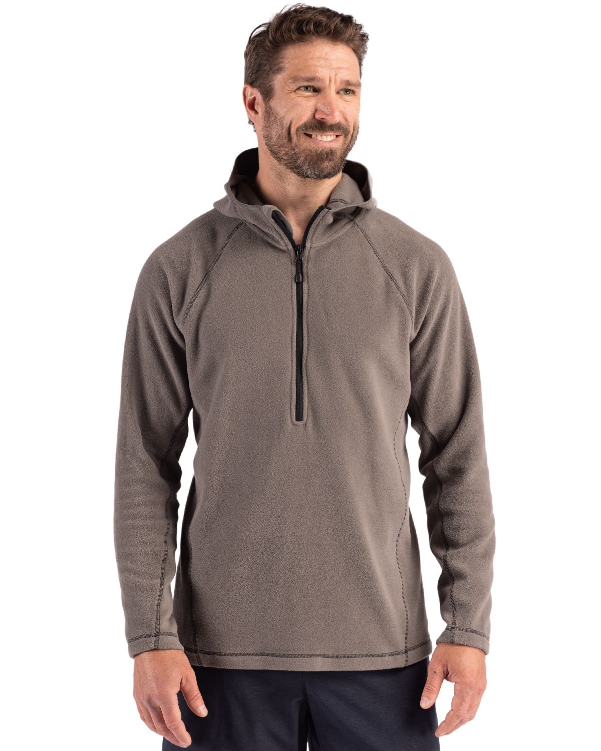 Clique Powder Recycled Fleece Mens Half Zip Sweatshirt - MQO00088