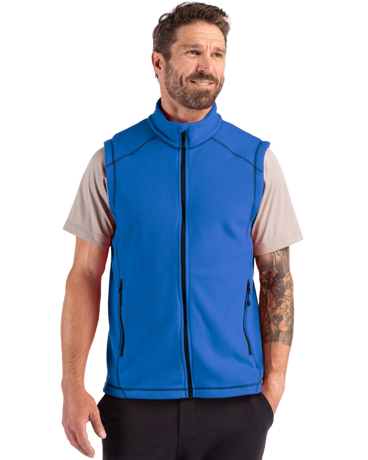 Clique Powder Recycled Fleece Mens Full Zip Vest - MQO00089