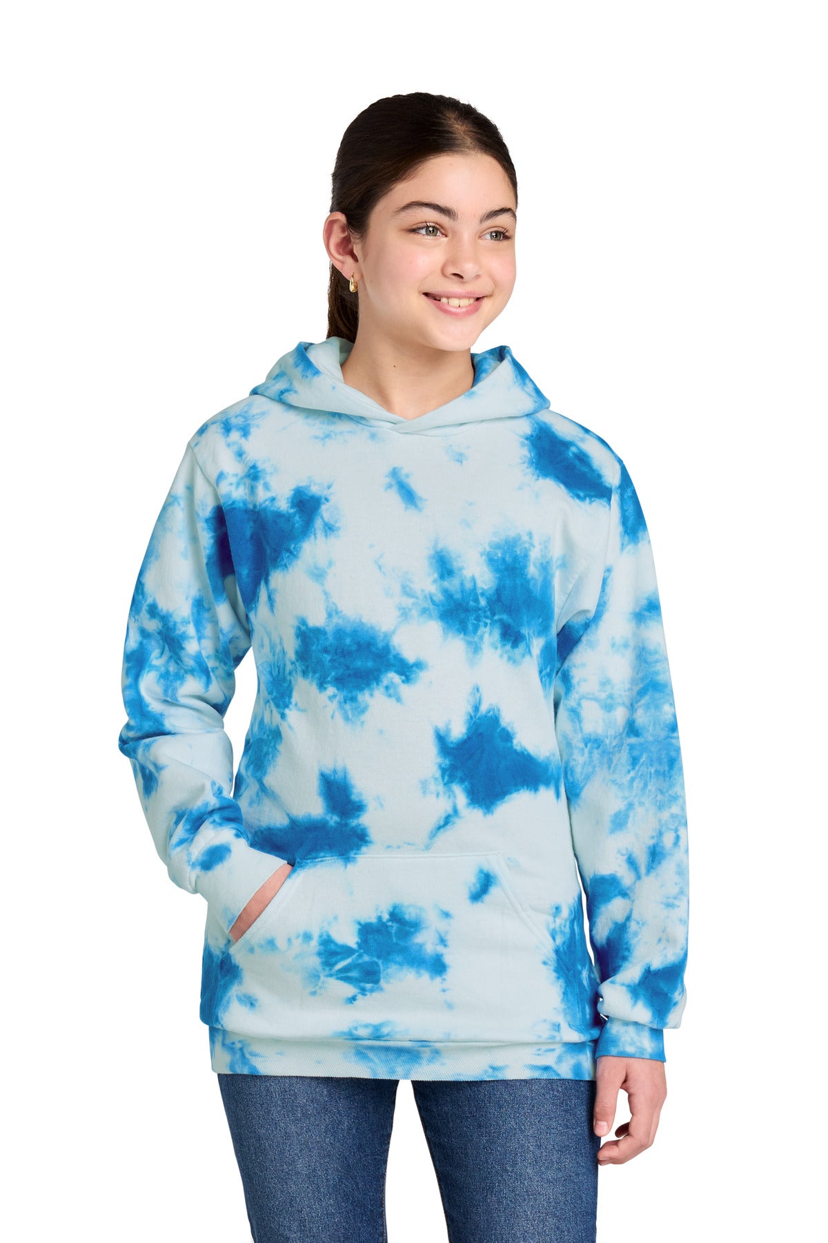 Port & Co ® Youth Crystal Tie-Dye Pullover Hoodie PC144Y