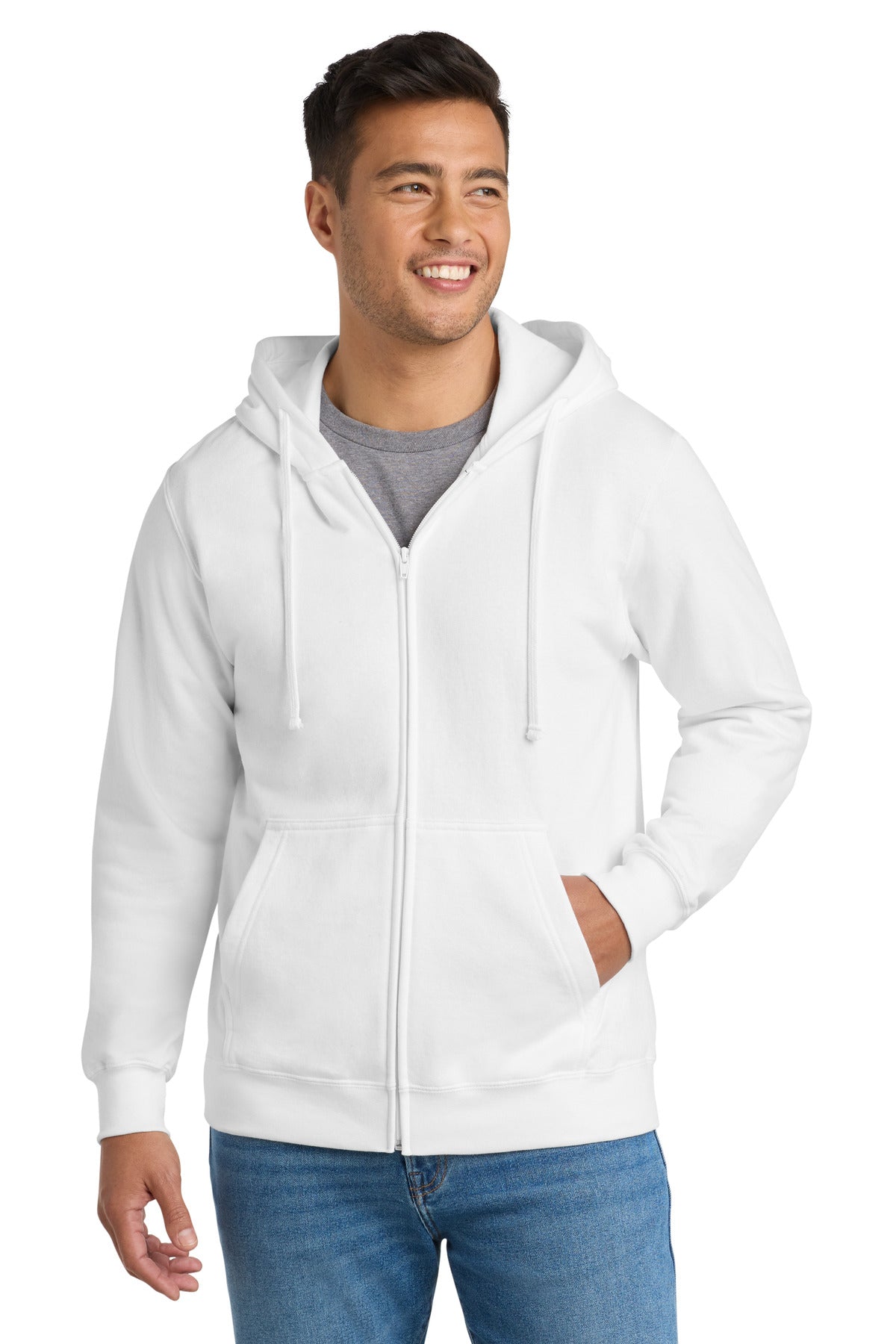 Port & Co ® Fan Favorite Fleece Full-Zip Hooded Sweatshirt. PC850ZH