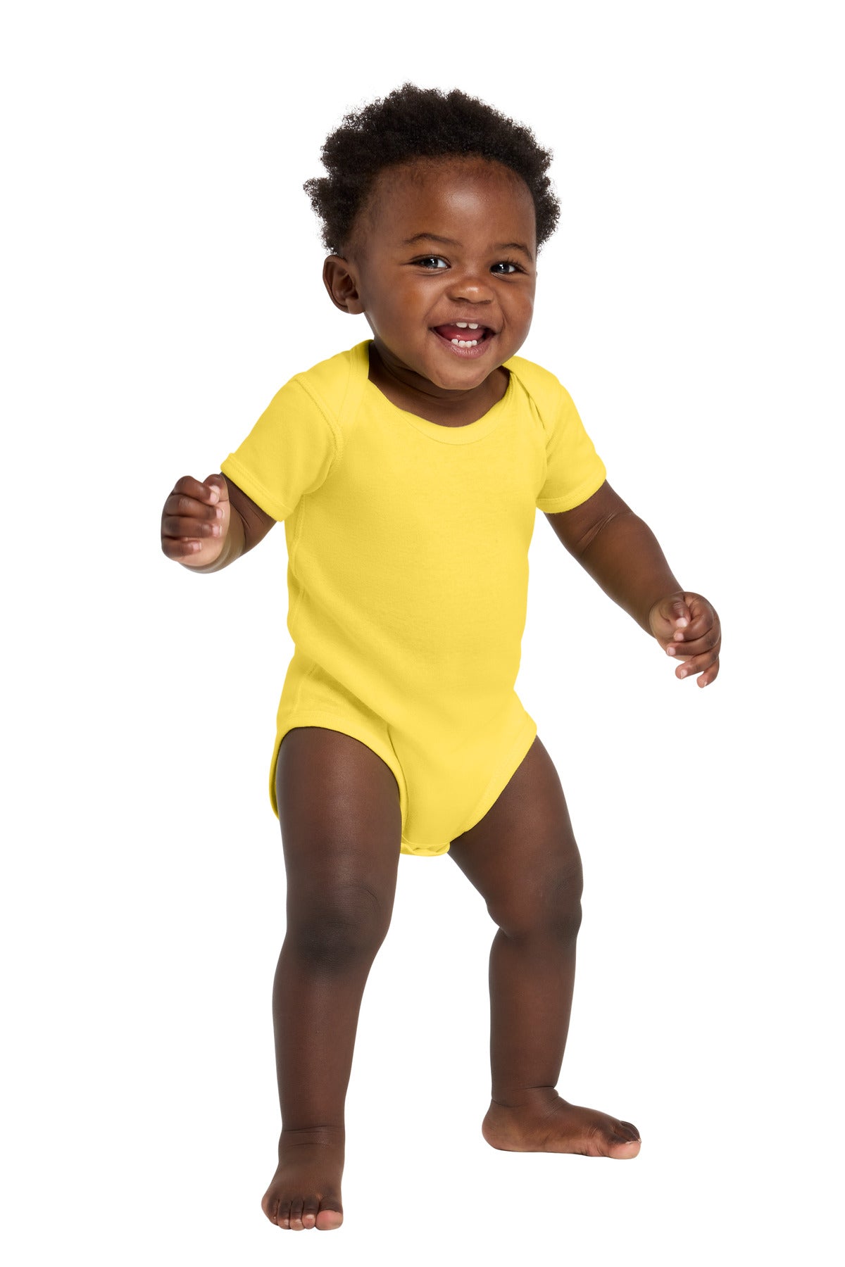 Rabbit Skins ™ Infant Short Sleeve Baby Rib Bodysuit. RS4400