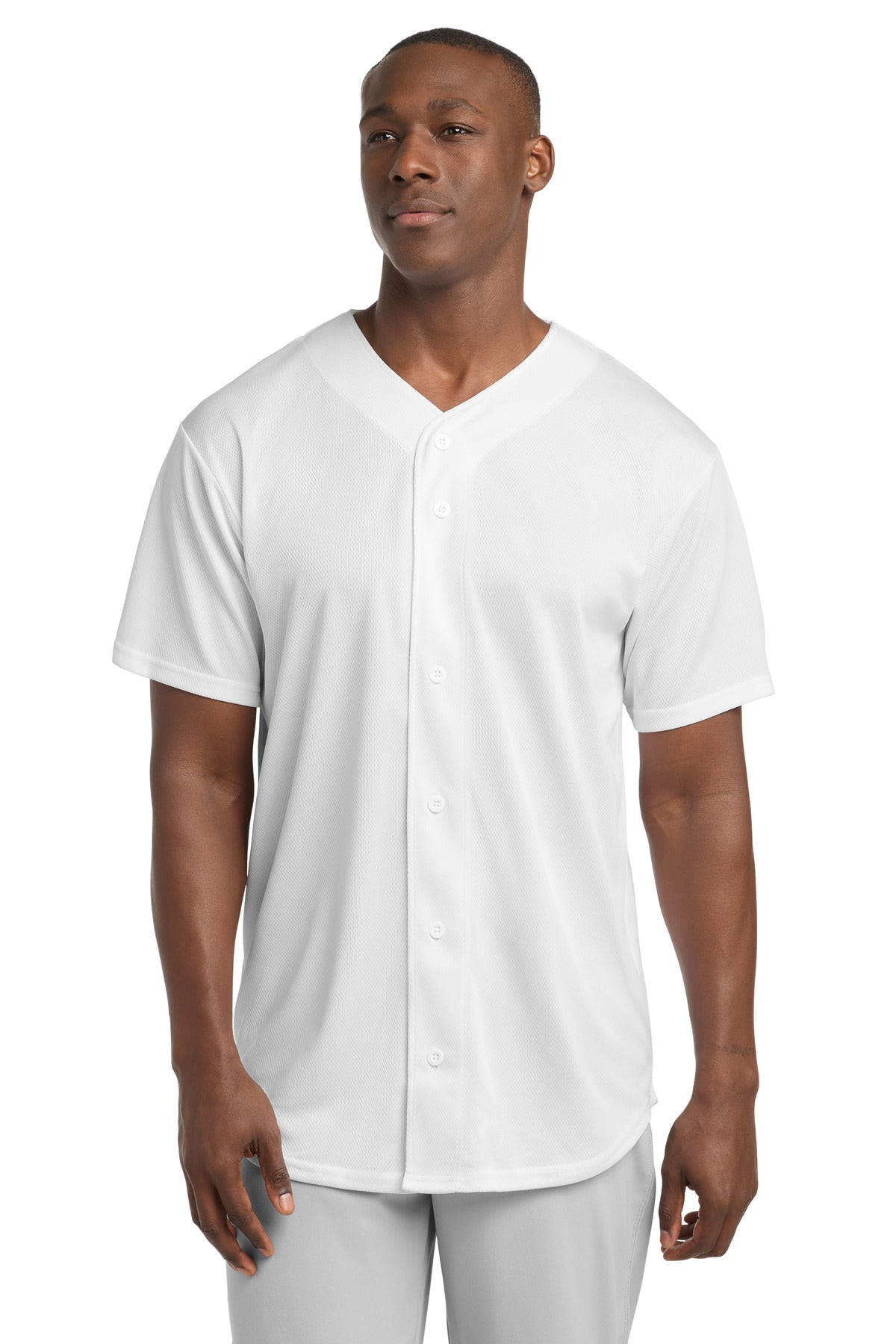 Sport-Tek ® PosiCharge ® Tough Mesh Full-Button Jersey. ST220