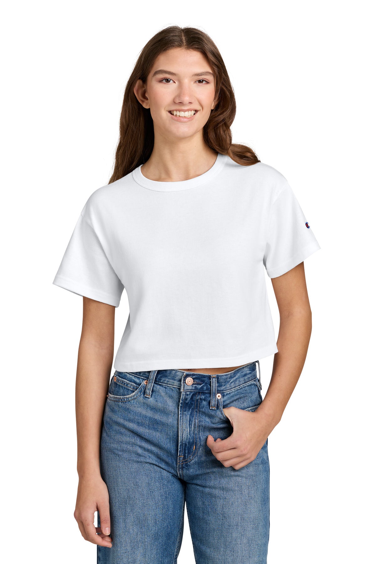 Champion ® Women's Cropped Heritage Tee T453W
