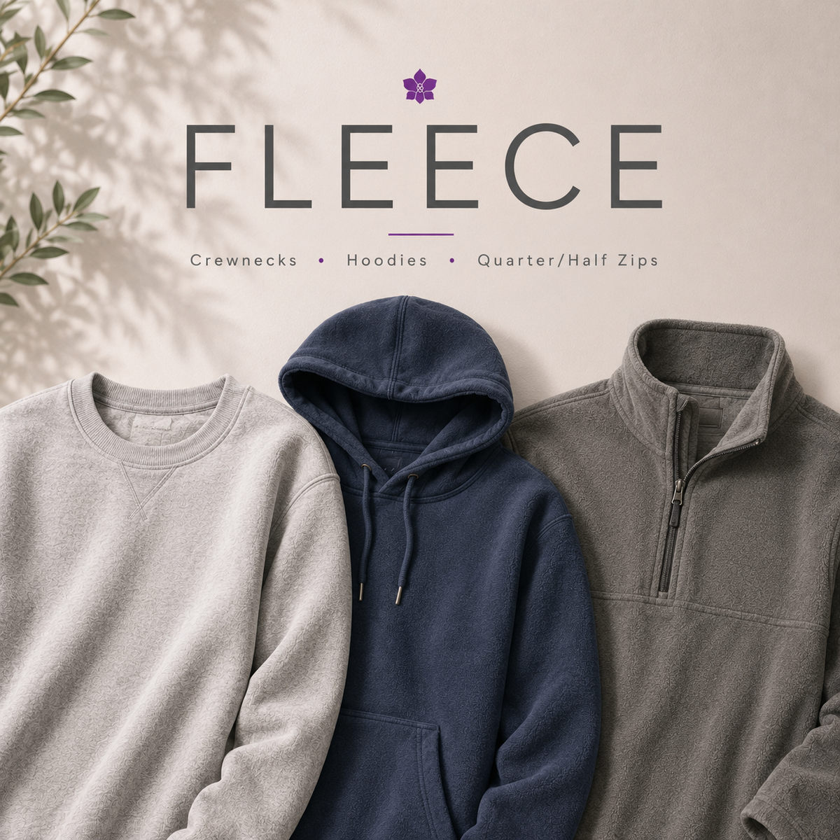 Fleece - Hoodies, Crewnecks, Full-Zips and 1/4 Zips