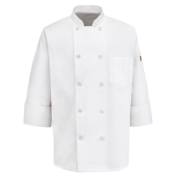 Ten Pearl Button Chef Coat