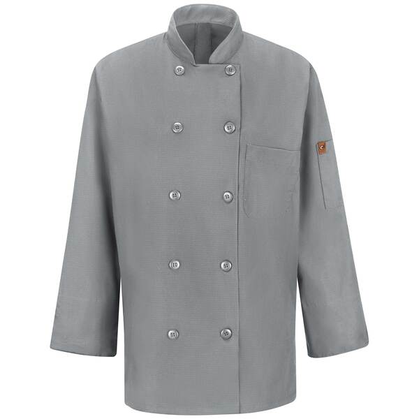 Women's Ten Button Chef Coat with MIMIX and OilBlok