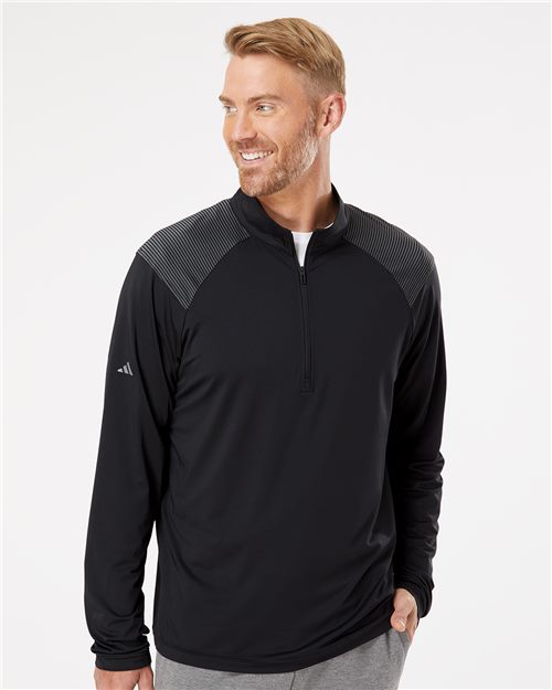 Men's Ultimate365 Lightweight Shoulder Stripe Quarter-Zip Pullover - A520