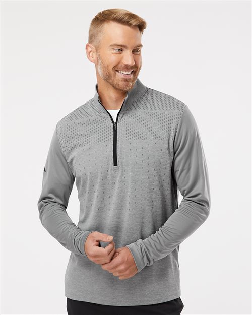 Men's Ultimate365 Heather Block Print Quarter-Zip Pullover - A522