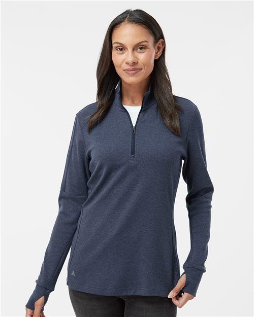Women's 3-Stripes Quarter-Zip Sweater Pullover - A555