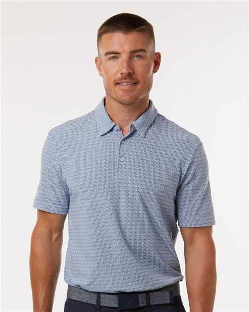 Men's Blended Printed Polo - A702
