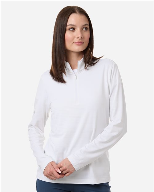 Women's Textured Stripe Quarter-Zip Pullover - A709