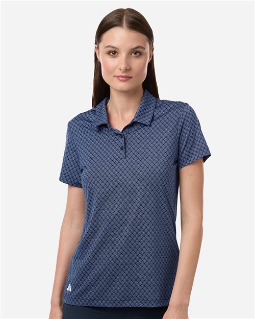 Women's 4-Way Stretch Printed Polo - A717