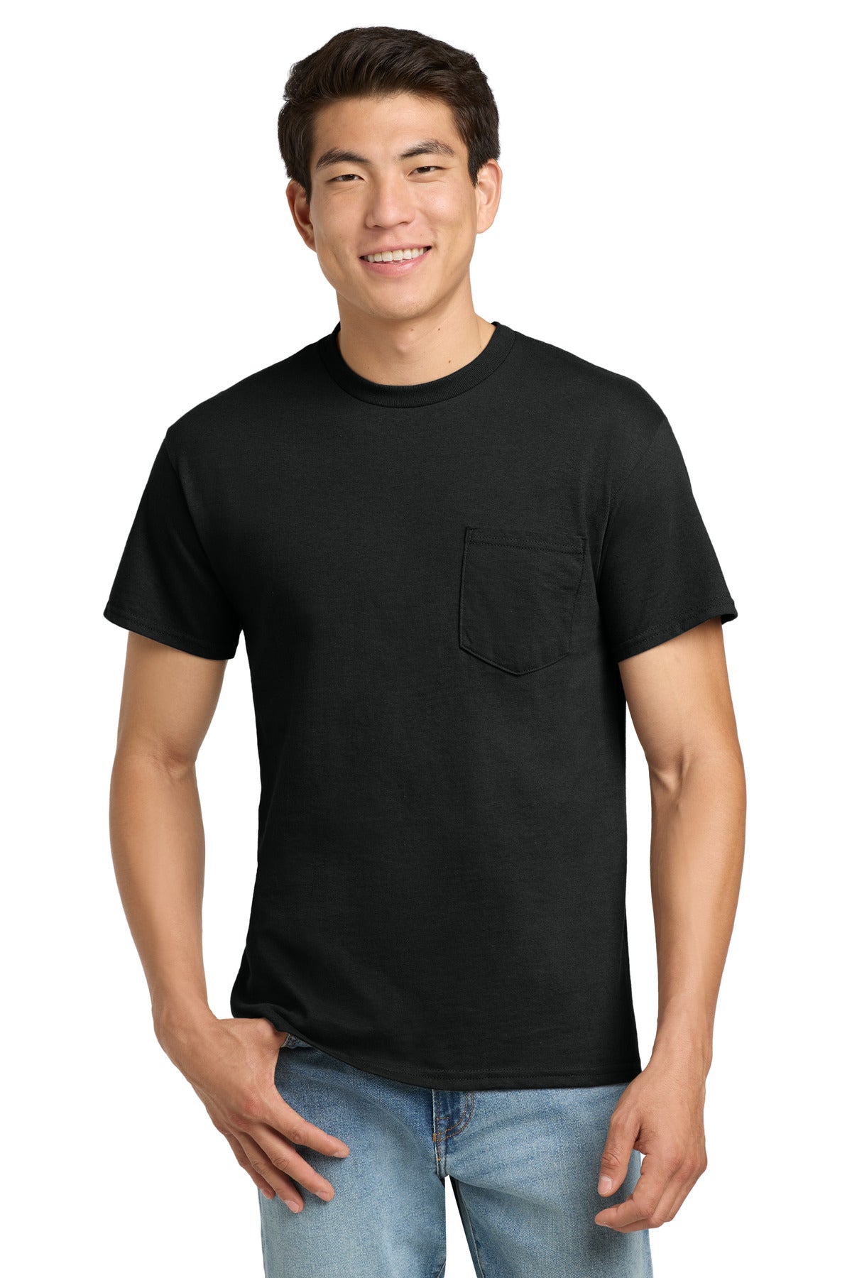 Gildan ®  - Ultra Cotton ®  100% US Cotton T-Shirt with Pocket.  2300