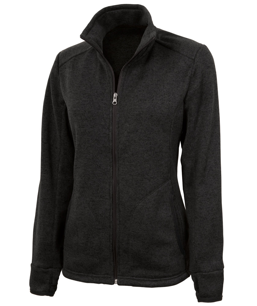 5493 - Womens Heathered Fleece Jacket
