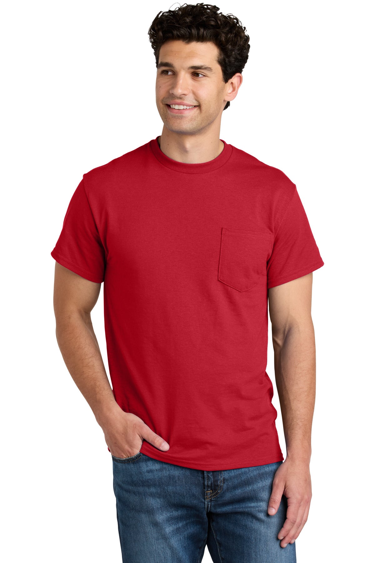 Gildan ®  - DryBlend ®  50 Cotton/50 Poly Pocket T-Shirt. 8300