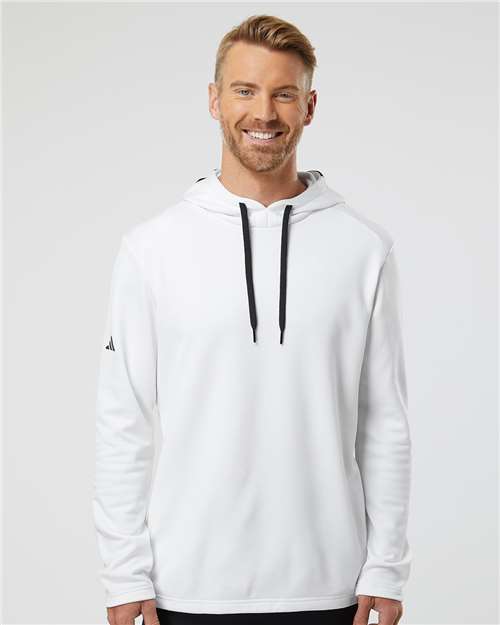 Men's Textured Mixed Media Midweight Hooded Sweatshirt - A530
