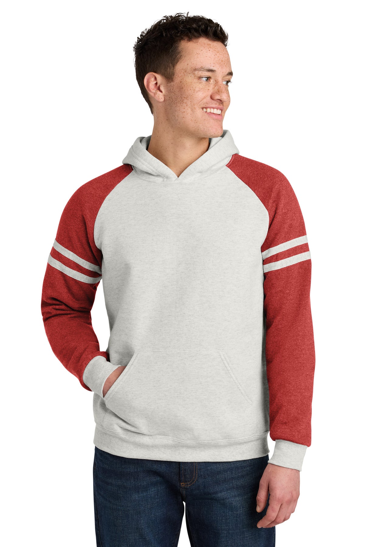 Jerzees ®  Unisex NuBlend ®  Varsity Colorblock Hooded Sweatshirt 97C