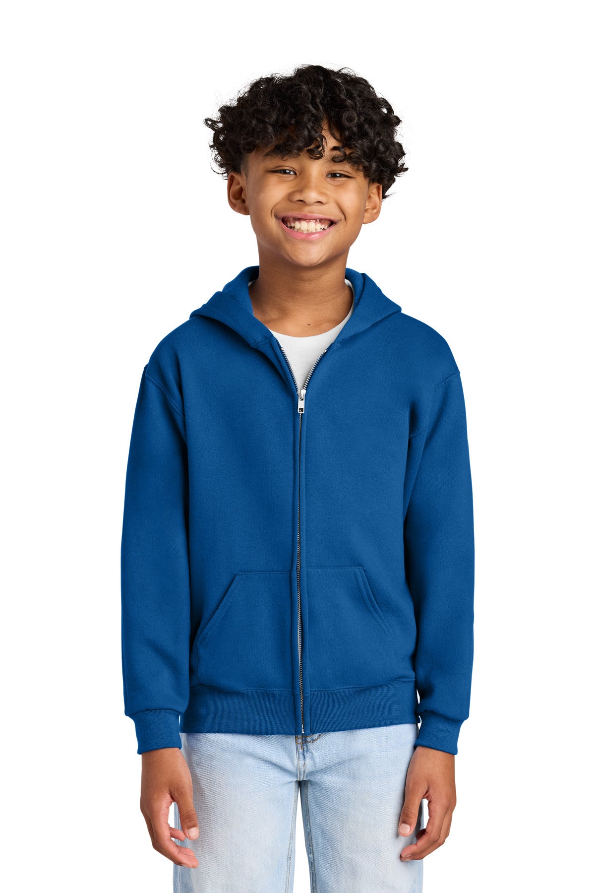 Jerzees ®  - Youth NuBlend ®  Full-Zip Hooded Sweatshirt.  993B
