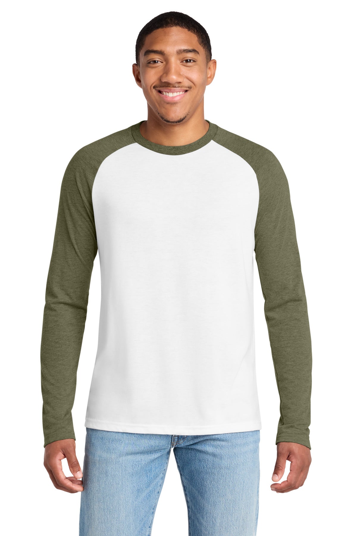 Allmade ®  Unisex Tri-Blend Long Sleeve Colorblock Raglan AL6009