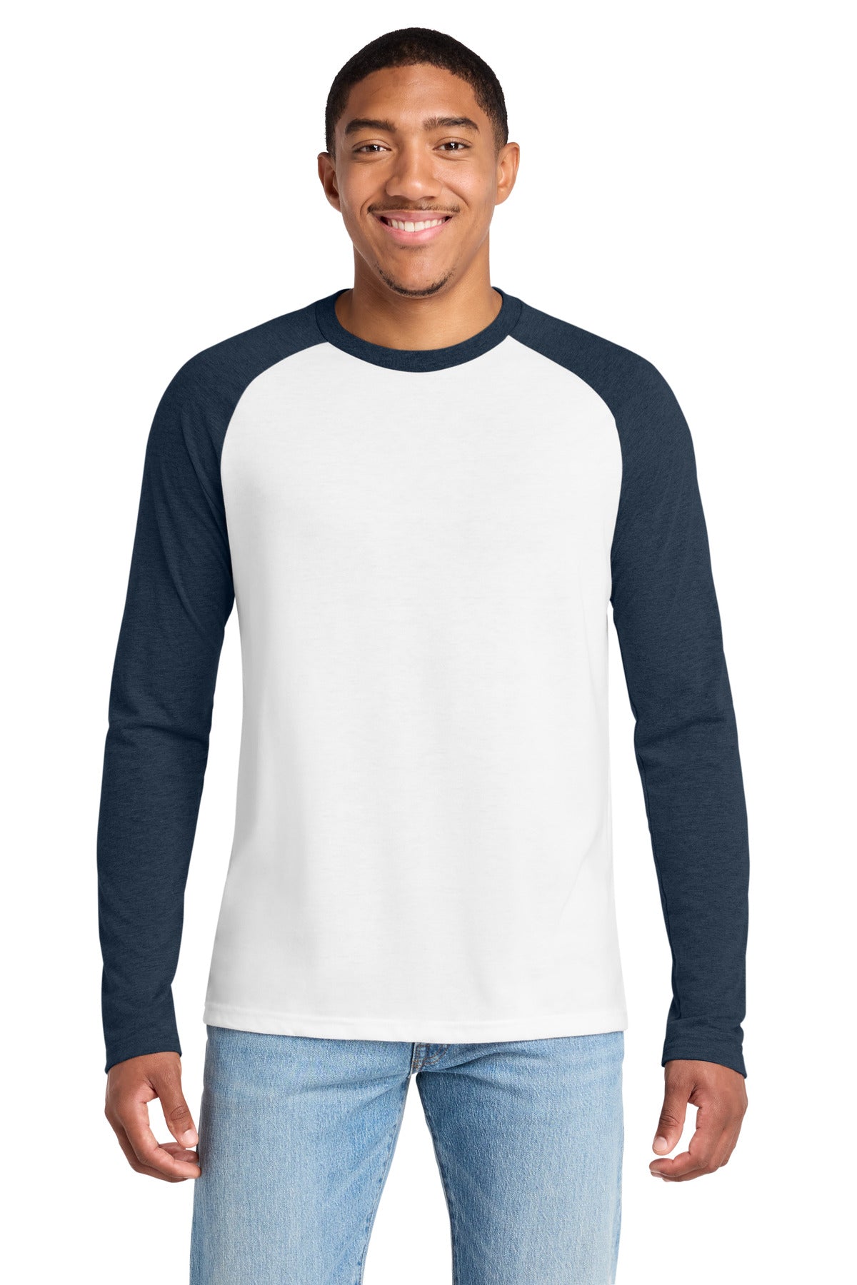 Allmade ®  Unisex Tri-Blend Long Sleeve Colorblock Raglan AL6009