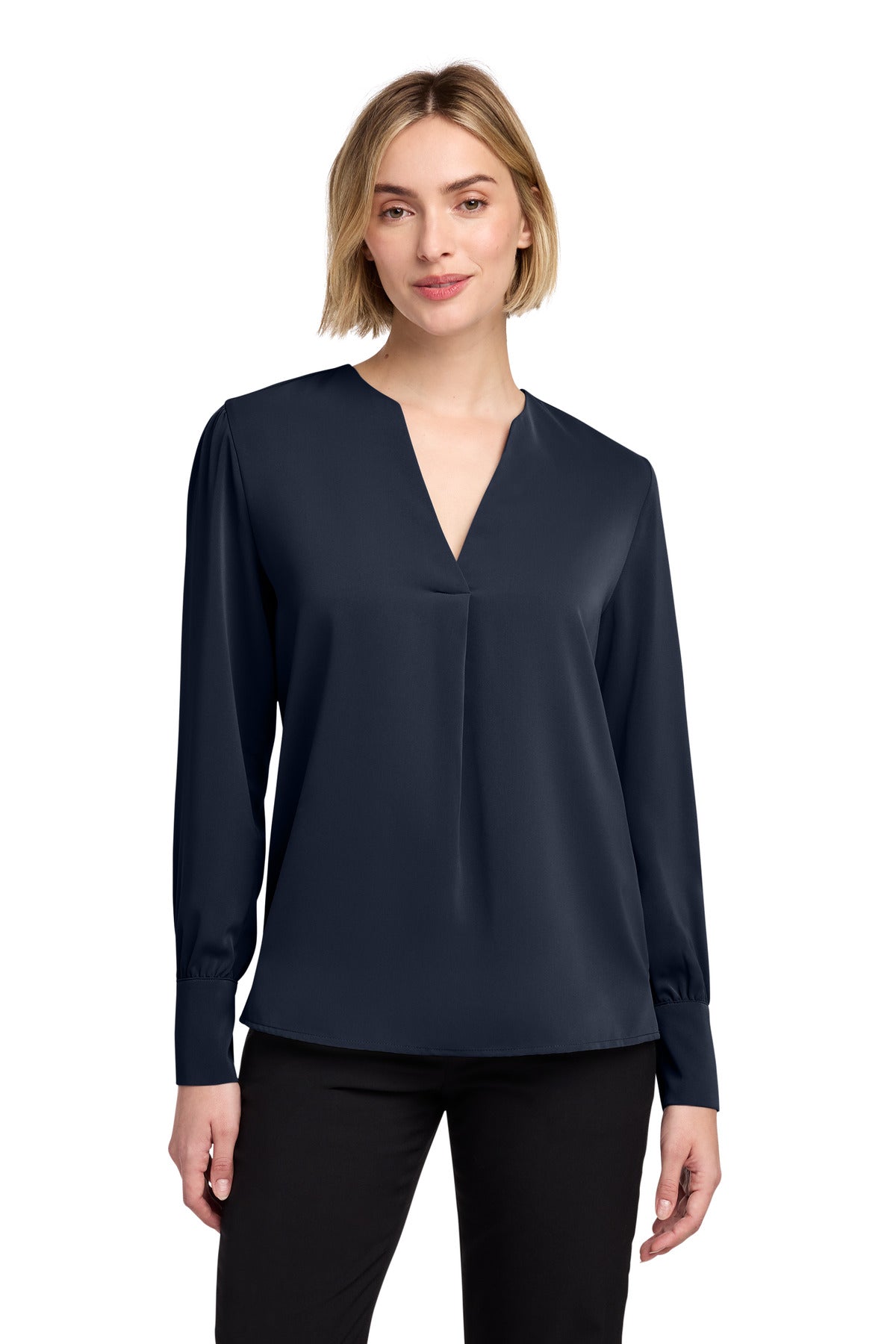 Brooks Brothers ®  Women's Open-Neck Satin Blouse BB18009