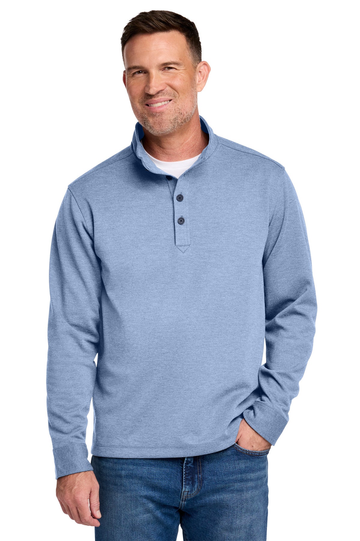 Brooks Brothers ®  Mid-Layer Stretch 1/2-Button BB18202