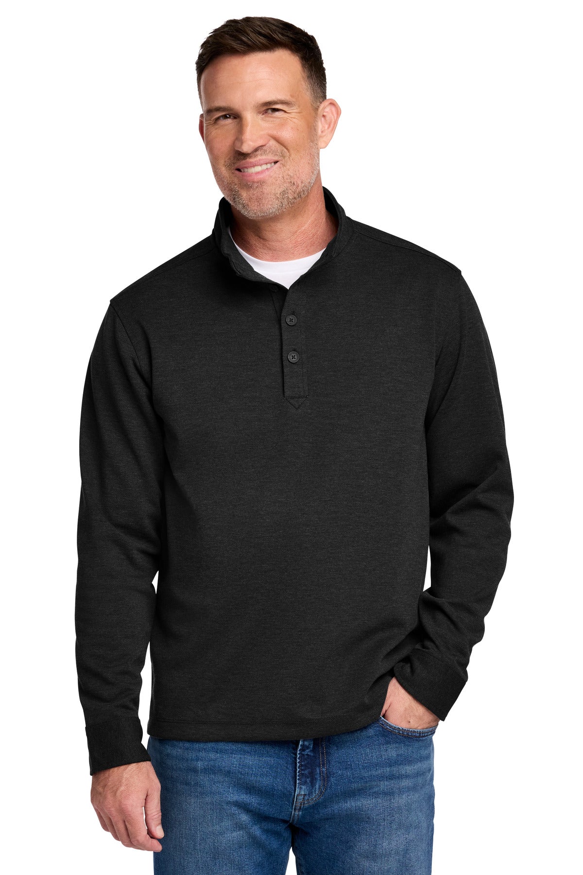 Brooks Brothers ®  Mid-Layer Stretch 1/2-Button BB18202