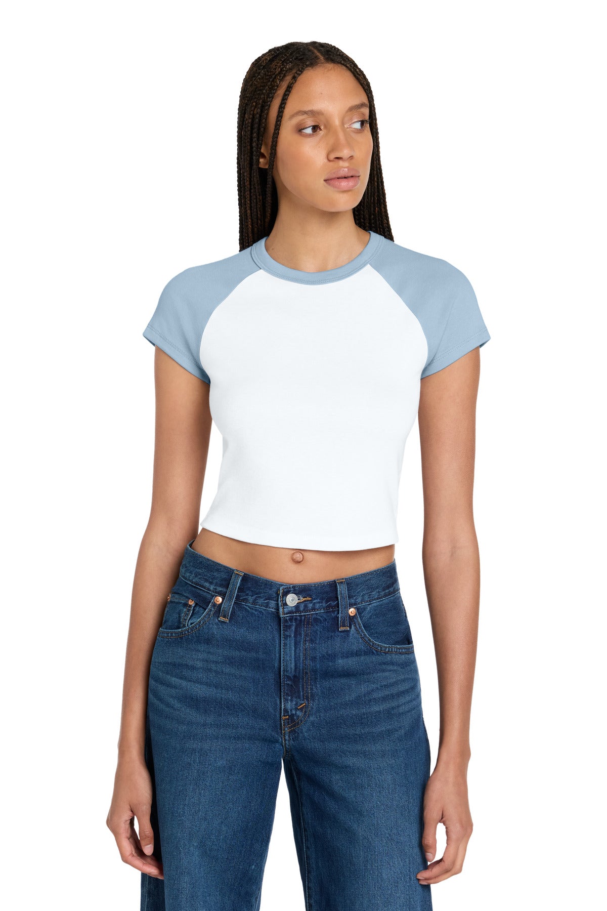BELLA+CANVAS ®  Women's Micro Rib Raglan Baby Tee BC1201