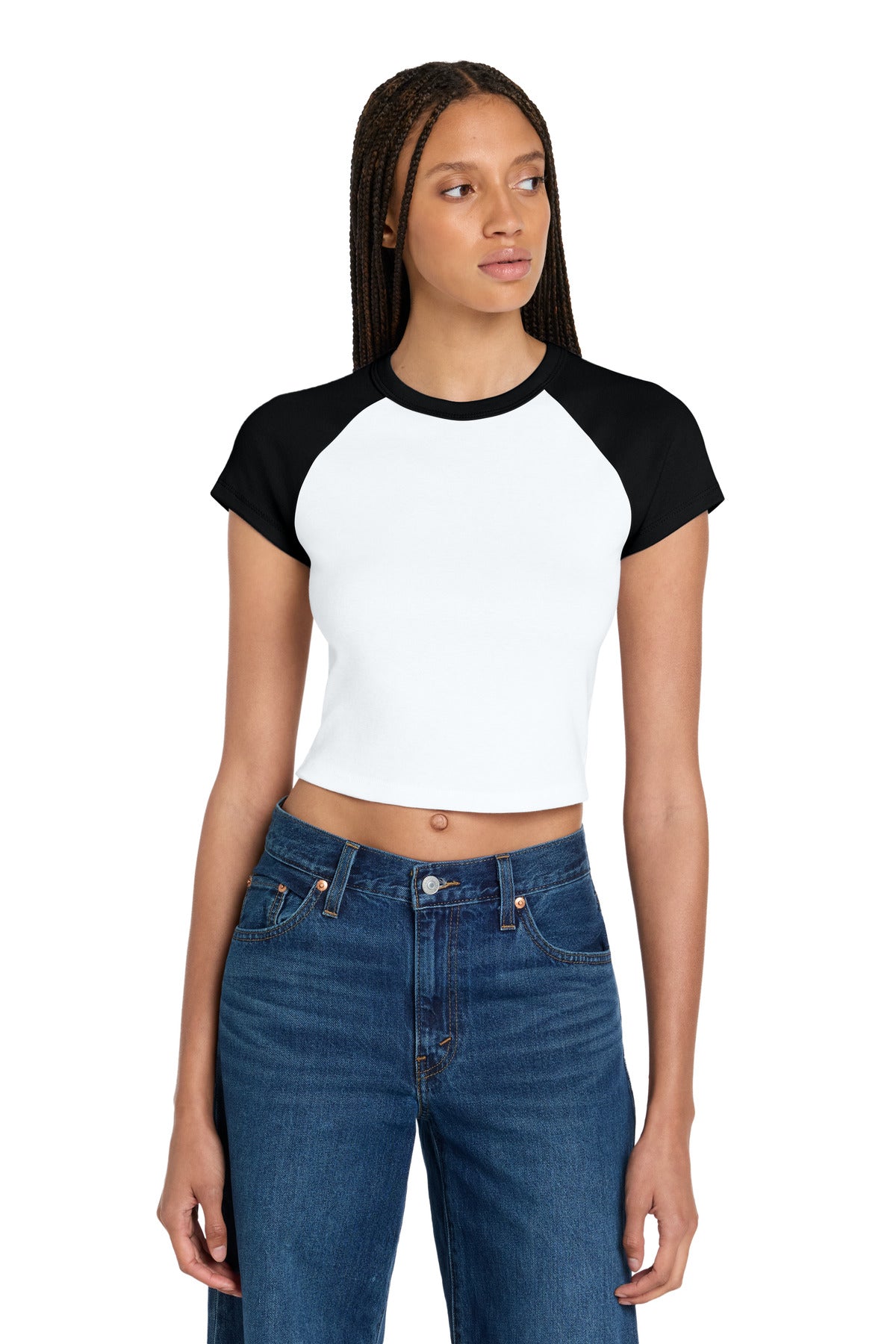 BELLA+CANVAS ®  Women's Micro Rib Raglan Baby Tee BC1201