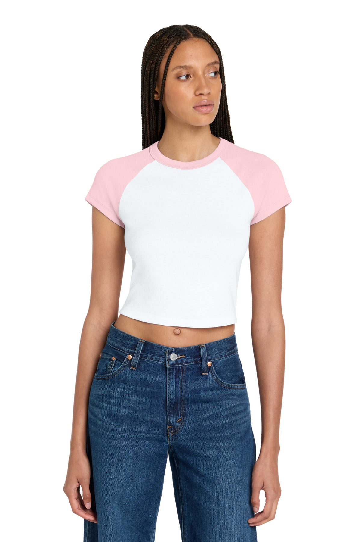 BELLA+CANVAS ®  Women's Micro Rib Raglan Baby Tee BC1201